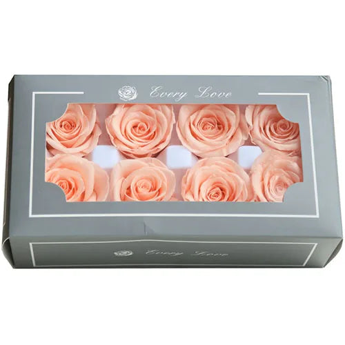 YO CHO 8PCS/Box A Eternal Rose Flower 4-5cm Preserved Fresh Flower Rose Valentine's Day Gift Wedding Thanksgiving Eternal Flower Good Vibrations