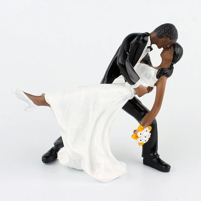 2025 Cake Toppers Dolls Bride and Groom Figurines Funny Wedding Cake Toppers Stand Topper Decoration Supplies Marry Figurine Good Vibrations