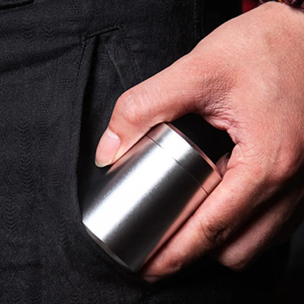 80ml Metal Aluminum Sealed Cans Portable Travel Tea Caddy Airtight Smell Proof Container Stash Jar GOOD Vibrations Adult Super Store