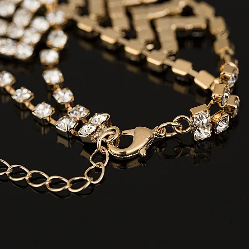 women's Bracelet Elegant Rhinestone Crystal Chain Female Jewelry Accessories Good Vibrations