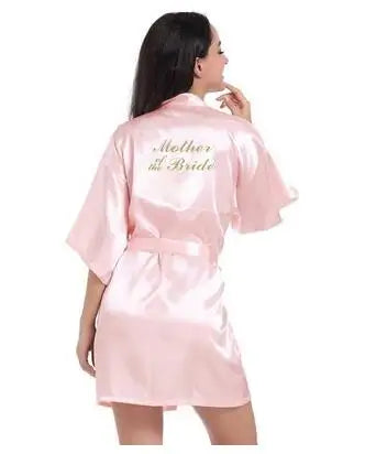 2019 New Bridesmaid Robes Robes Bridal Robes Light Pink Satin Robe Bridesmaid Robes Wedding Good Vibrations