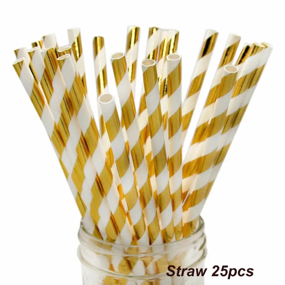 Pink Party Plates Rainbow Gold Dot Dinner Plates/cups/straws/Napkin Dishes Party Birthday Wedding Party Event Tableware Decorate Good Vibrations