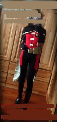 Robin Cosplay Costume Whole Outfit Halloween Cosplay Costume gift mask and gloves 11 Good Vibrations