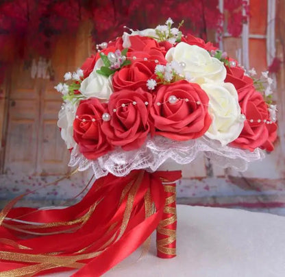 Handmade Wedding Bouquets Bridal Flower Wedding buque casamento Wedding Flowers Bridal Bouquet Good Vibrations