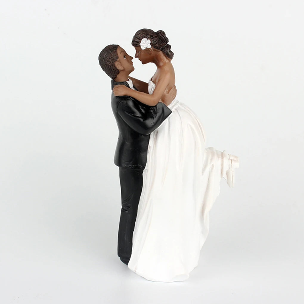 2025 Cake Toppers Dolls Bride and Groom Figurines Funny Wedding Cake Toppers Stand Topper Decoration Supplies Marry Figurine Good Vibrations