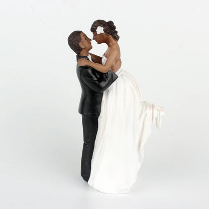 2025 Cake Toppers Dolls Bride and Groom Figurines Funny Wedding Cake Toppers Stand Topper Decoration Supplies Marry Figurine Good Vibrations
