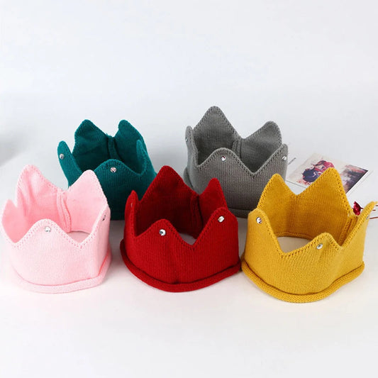 Knit Crown Baby Headband Infant Baby Turban Headbands For Girls Kids Toddler Princess Hair Band Haarband Baby Hair Accessories Good Vibrations