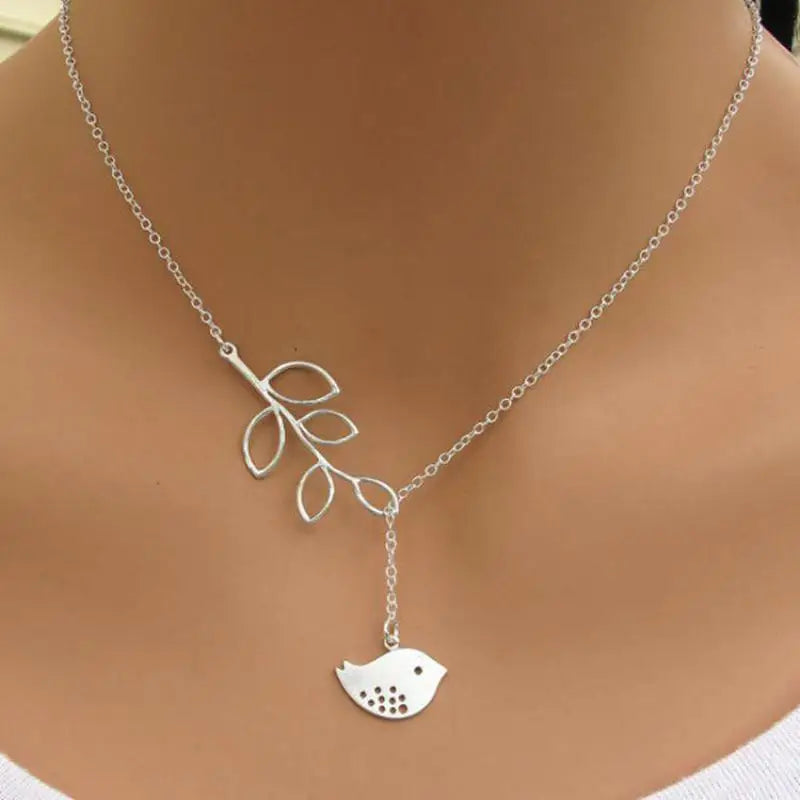 New Fashion Corss Jewelry Leaves Bird Pendant Necklace Maxi Statement Necklace Chokers Necklace For Women 2018 Jewelry Bijoux Good Vibrations