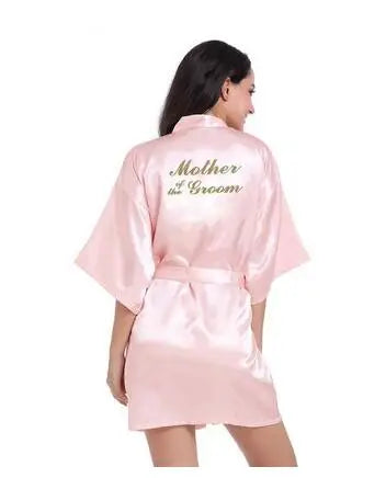 2019 New Bridesmaid Robes Robes Bridal Robes Light Pink Satin Robe Bridesmaid Robes Wedding Good Vibrations