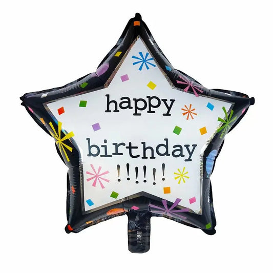 10pcs 18inch Happy Birthday Balloons Baby Shower Balloon Happy Birthday Party Decoration Foil Globos Good Vibrations