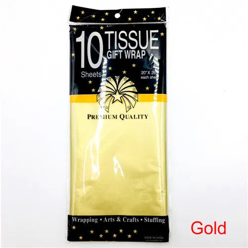 10 Sheets 50*66cm Tissue Paper DIY Handmade Craft Paper Flowers Gift Packing Wedding Festive & Party Home Decoration Supplies Good Vibrations
