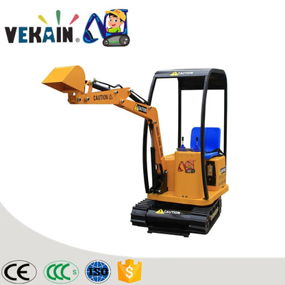Mini Excavator Indoor Playhouse for Kids Fiberglass and Metal Amusement Park Facilities for Shopping Malls and Public Places Good Vibrations