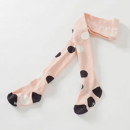 YWHUANSEN Spring Children Tights Cartoon Cat Baby Girl Pantyhose Cotton Knitted Cotton Cute Kids Stocking Baby Pantyhose Tights Good Vibrations