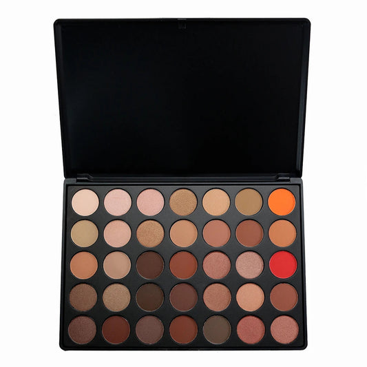 High Quality Customizable Eye Shadow Palette for Dark Skin Tone Professional Makeup Artist Shimmer Finish Powder Good Vibrations