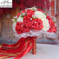 Handmade Wedding Bouquets Bridal Flower Wedding buque casamento Wedding Flowers Bridal Bouquet Good Vibrations