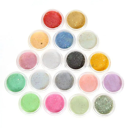 Nails Acrylic Powder Glitter Dust 12 Colors/PCS Nail Art Decoration Tools Good Vibrations
