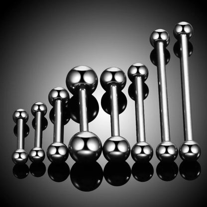 1PC G23 Titanium Straight Barbell Tongue Rings Helix Piercing Septum Industrial Barbell Earring Piercing Sexy Body Jewelry Good Vibrations