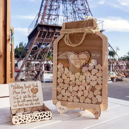 Wedding Guest Book Alternative, Custom Wedding, Wedding Drop Box, Custom guestbook for guests,Couples wedding gifts, wedding box Good Vibrations