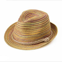 Summer Hats for Women Men Bow Straw Hats Beach Jazz Panama Cape Boat Hat Women Bohemia Travel bone Good Vibrations