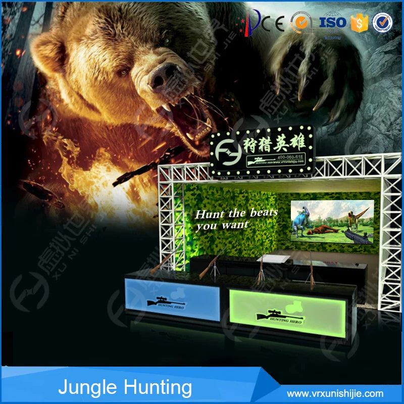 Indoor 3D VR Hunting Simulator Arcade Gun Shooting Game for Garden or Playhouse Earn Money Amusement Park Equipment Good Vibrations