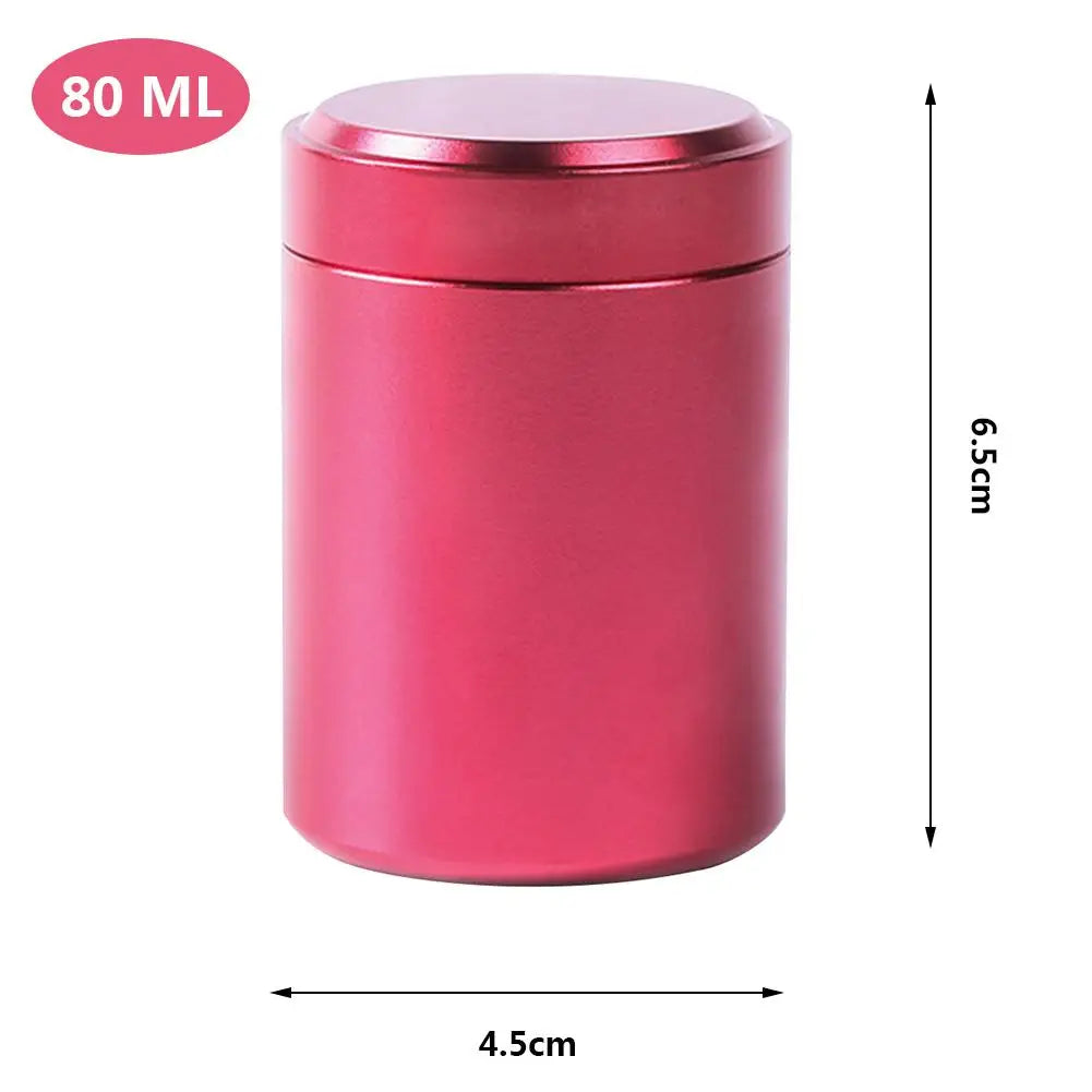 80ml Metal Aluminum Sealed Cans Portable Travel Tea Caddy Airtight Smell Proof Container Stash Jar GOOD Vibrations Adult Super Store