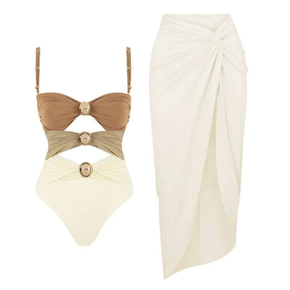 SM2114 Kimshein Fashion High Quality New Women Outfits Cover Swimwear Women Casual Bodysuit Swimsuit Good Vibrations