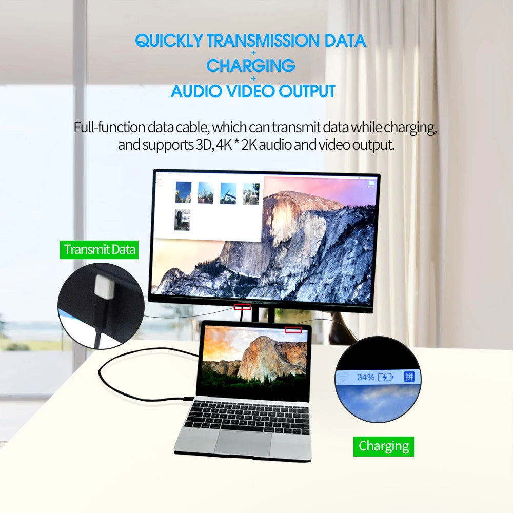 0.5m 100W Braided Charger Cable Type C to Type C for iPhone 15 100W Fast Charging Data Cable for iPhone 15 Pro Max Good Vibrations