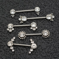 1 Pair 16G 1.2x14mm Plug-in Stainless Steel Barbell Piercing Sexy Women Nipple Piercing Jewelry Unthreaded Nipple Rings No Screw Good Vibrations Adult Super Store