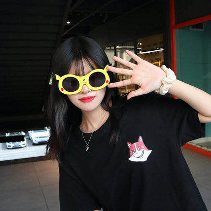 1 Pcs Sunglasses Funny Crazy Party Dress Glasses Accessories Novelty Costume Party Carnival Glasses Event Decoration Supplies Good Vibrations