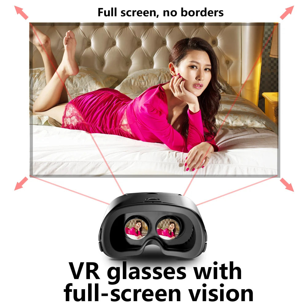 3D Virtual Reality VR Glasses For iPhone Android Smartphone Cell Mobile Phone Helmet Headset Wirth Real Lenses Goggles Devices Good Vibrations