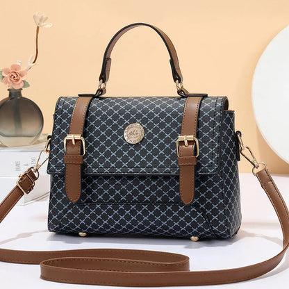 New Academic Style Leisure Time Soft Leather Fashion Trend Luxury Handbags Shoulder Bag Women's Messenger Bags Good Vibrations