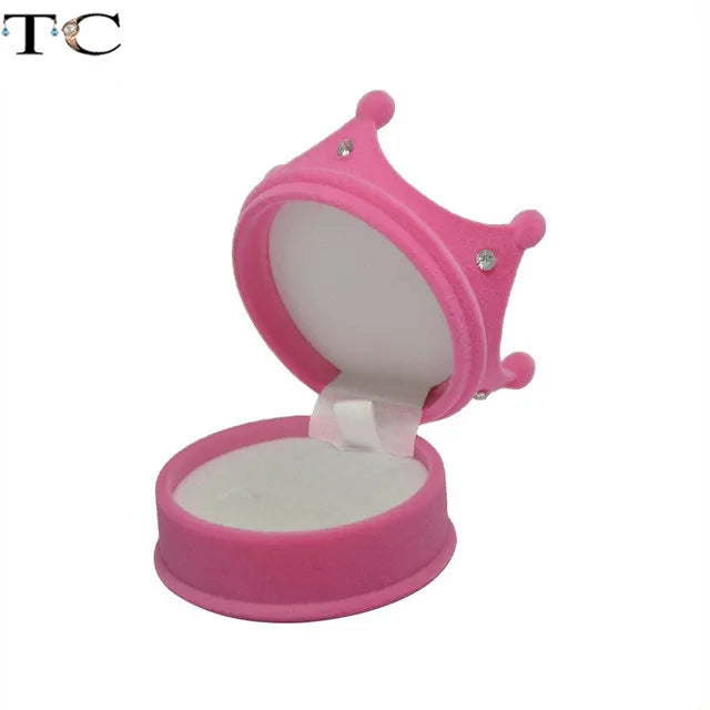 Creative Velvet Jewelry Box Mini Container Ring Box Earrings Rings Storage Box Small Accessories Display Gift Box Good Vibrations