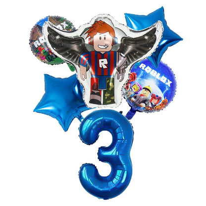 Wholesale Robot Party Balloon Decorations for Baby Shower and Children's Birthday Aluminum Film Digital Set for Mother's Day Good Vibrations