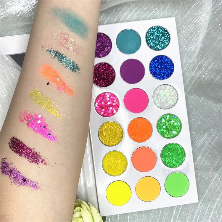 Wholesale Custom Your Own Brand Makeup Eye Shadow Palette Private Label Makeup Eyeshadow Palette Good Vibrations