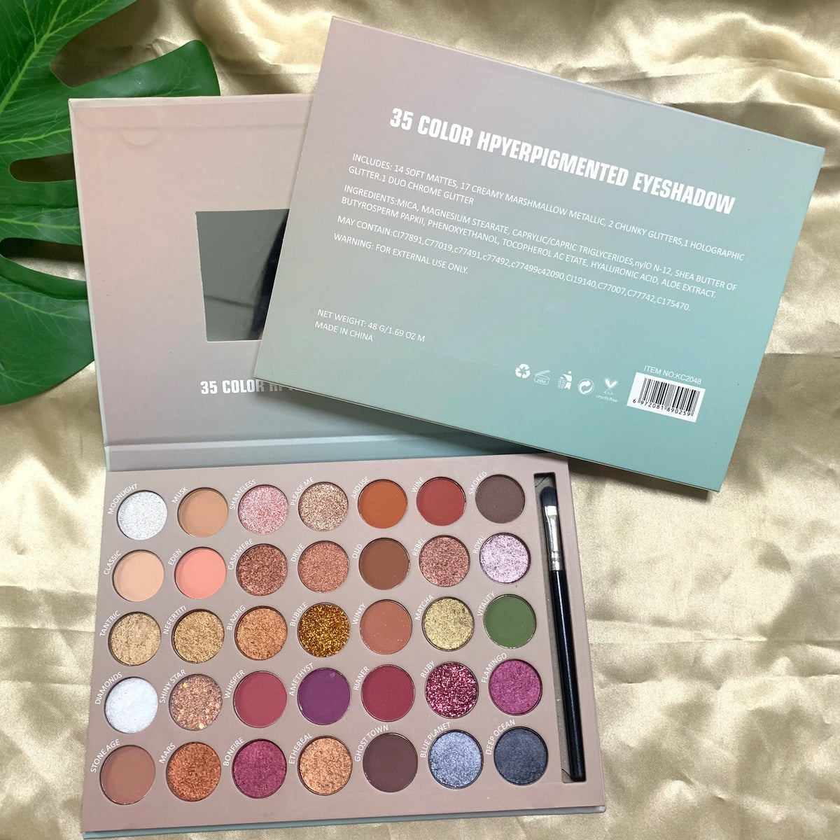 Wholesale Custom Your Own Brand Makeup Eye Shadow Palette Private Label Makeup Eyeshadow Palette Good Vibrations