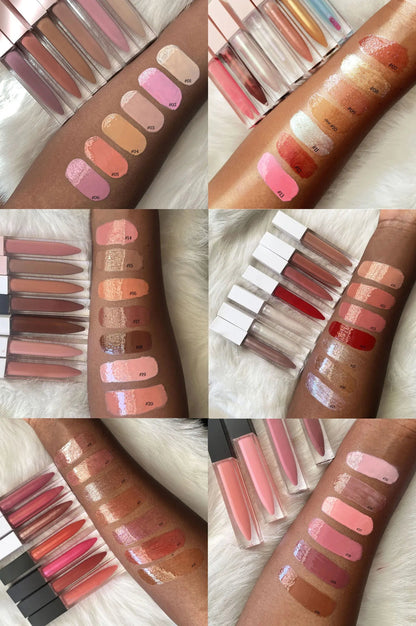 Make Your Own Brand Makeup Lipgloss Wholesale Custom logo Vegan Private Label Nude Lip Gloss Good Vibrations