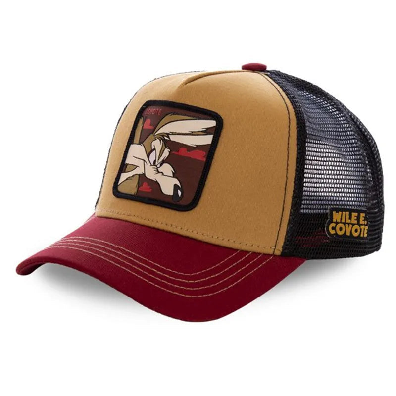 Hot Sale Unisex Anime Cartoon Cap High Quality Patch Draw Baseball Cap Men Trucker Hat Good Vibrations