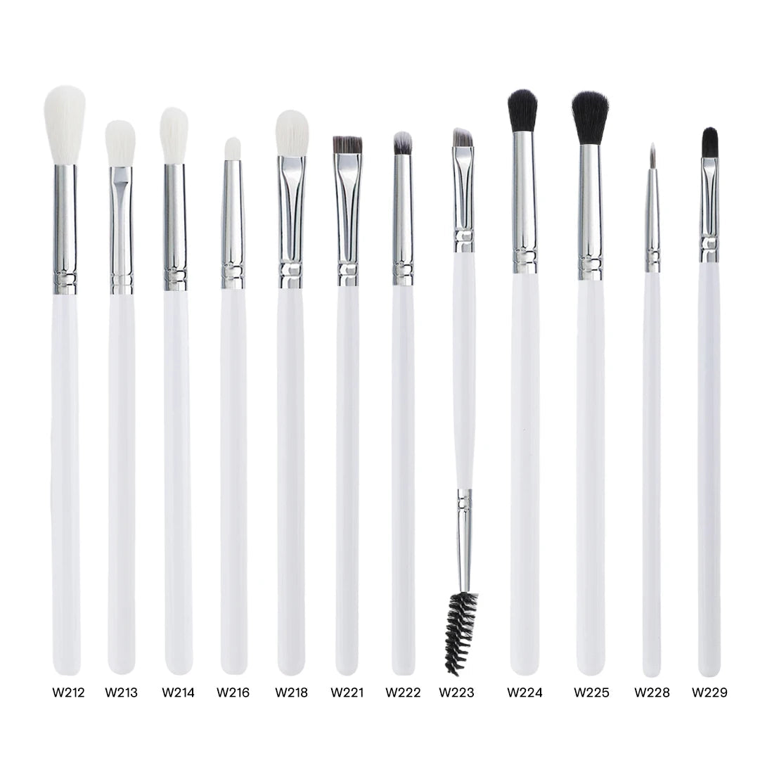 HMU White Woold Handle High Quality Professional 12pcs/20pcs Makeup Blending Eye Shadow Makeup Brush Set Good Vibrations