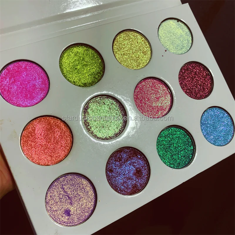 90 Colors Round Pans Multichrome Duochrome Pressed Eyeshadow Pigment Single Duo Chrome Eye Shadow Diy Eyeshadow Palette Good Vibrations