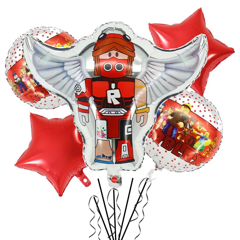 Wholesale Robot Party Balloon Decorations for Baby Shower and Children's Birthday Aluminum Film Digital Set for Mother's Day Good Vibrations