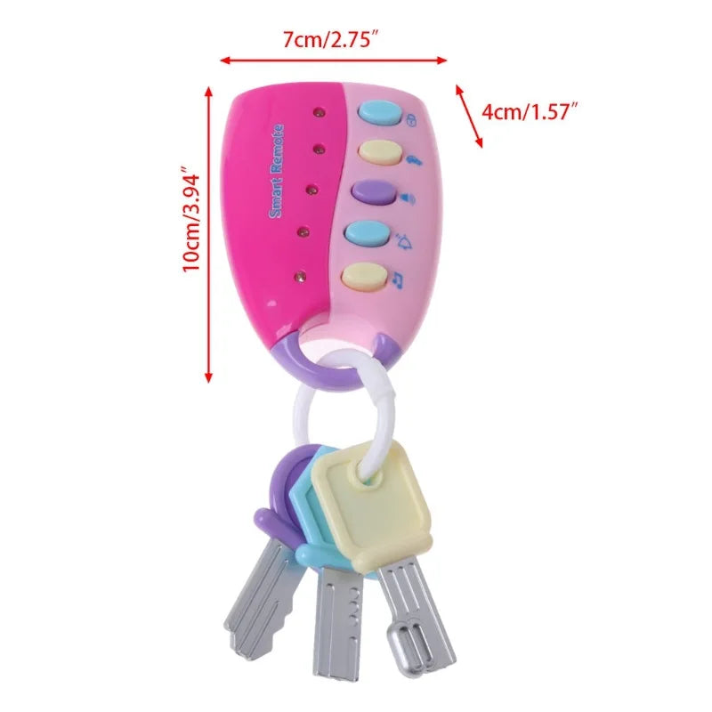 Baby Toy Musical Car Key Vocal Smart Remote Car Voices Pretend Play Educational Toys For Children Baby Music Toys Good Vibrations