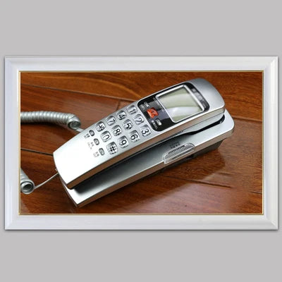 Corded Phone Landline Telephone With FSK / DTMF Caller ID,Ringtone Adjustment,Support Callback for Home Office telefono fijo Good Vibrations