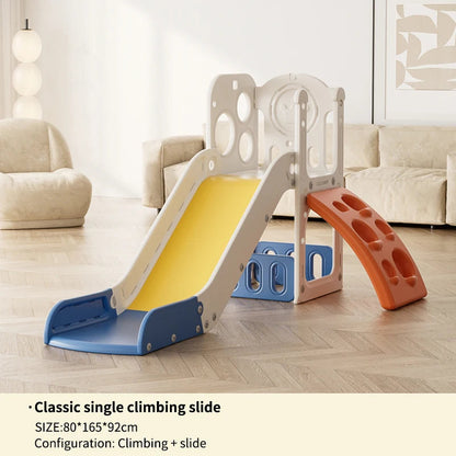 Feelbaby White Plastic Indoor Playground Set Swings Slide for Kids Home Garden Use-PE Material for Educational Shopping Mall Use Good Vibrations
