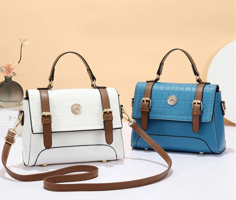 New Academic Style Leisure Time Soft Leather Fashion Trend Luxury Handbags Shoulder Bag Women's Messenger Bags Good Vibrations