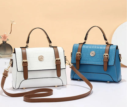 New Academic Style Leisure Time Soft Leather Fashion Trend Luxury Handbags Shoulder Bag Women's Messenger Bags Good Vibrations