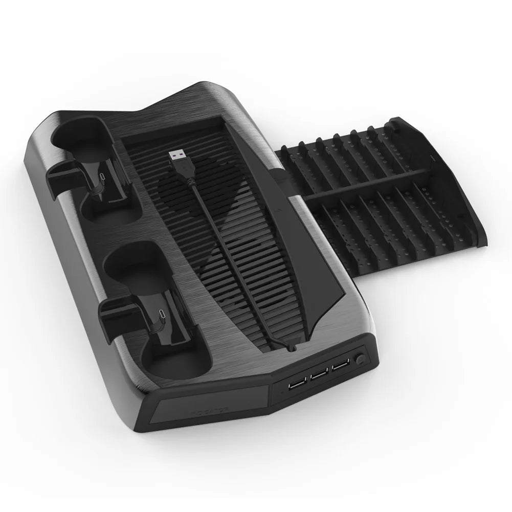 Dual Charging Dock Station for PlayStation 5 Controller for  Vertical Console Stand Cooler Game Accessories for PlayStation 5 Good Vibrations