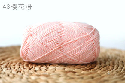 Factory Wholesale Recycled Baby Cotton Yarn 4 Strands of Milk Yarn Bag for Doll Clothes Hand-Knitted High Tenacity for Weaving Good Vibrations