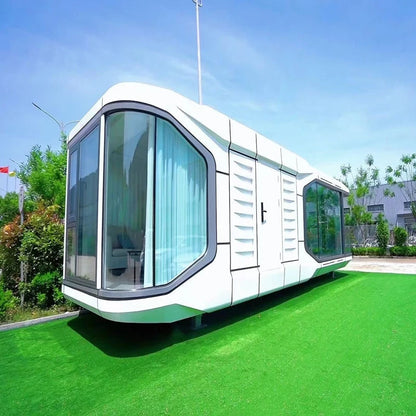 Prefab Vessel House Flat Pack Mobile Capsule Houses Ready Made House Home Steel Structure Homestay Detachable Space Capsule Good Vibrations