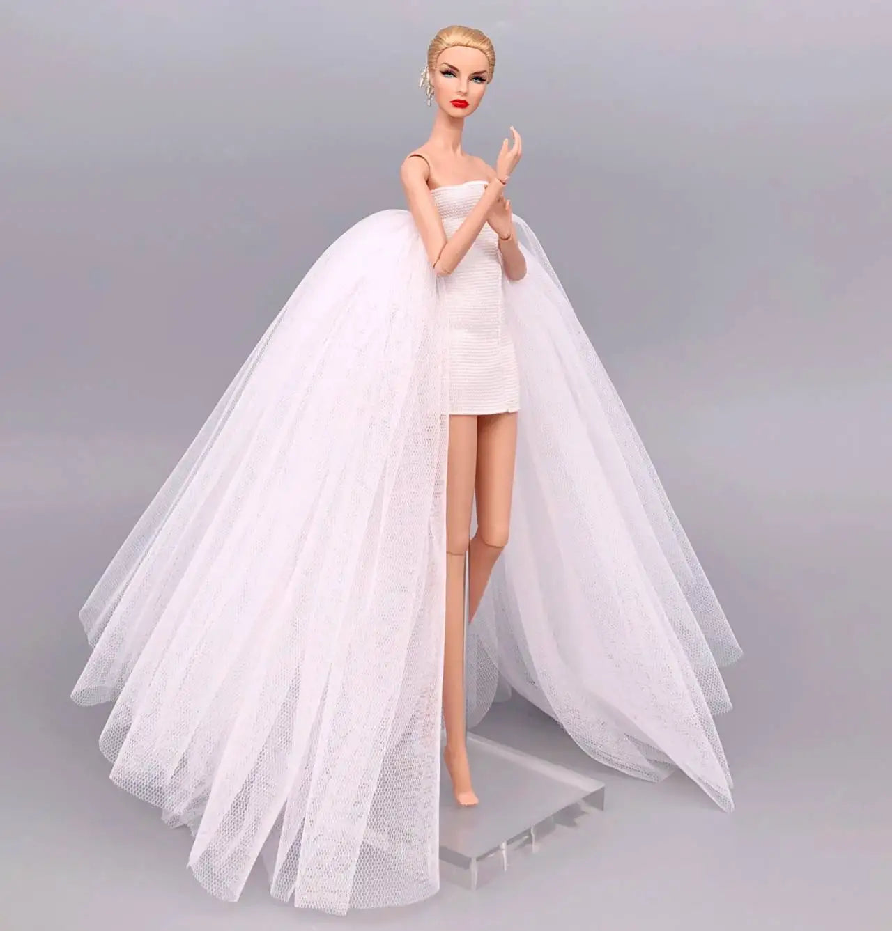fashion for barbie elegant lady wedding dress for 30cm doll clothes princesa for bjd 1/6 dress long dress accessories Good Vibrations