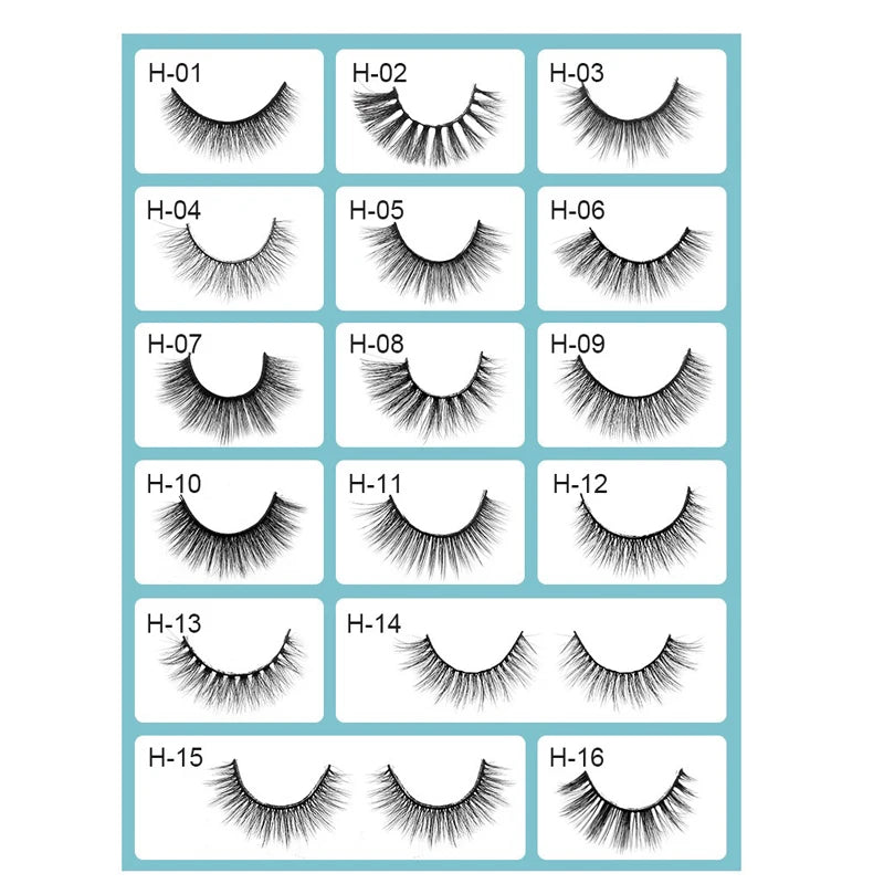 5 Pairs Multipack 3D Soft Mink Hair False Eyelashes Handmade Wispy Fluffy Long Lashes Natural Eye Makeup Tools Faux H13 E08 E01 Good Vibrations